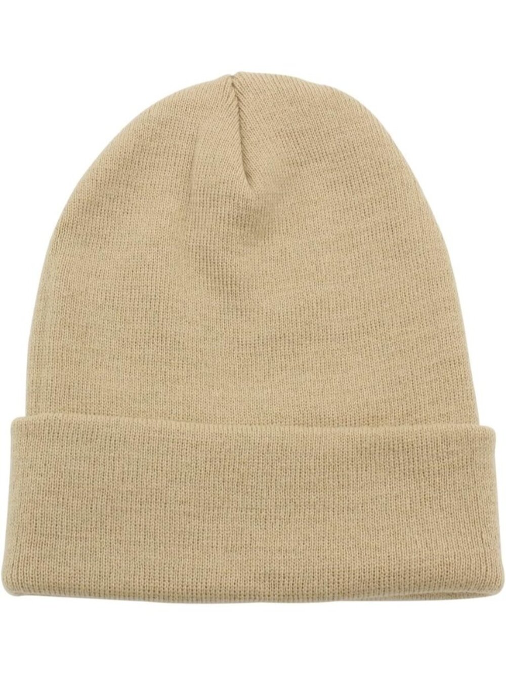 Unisex Khaki Cuffed Plain Skull Knit Beanie Hat For Imported Winter Cap